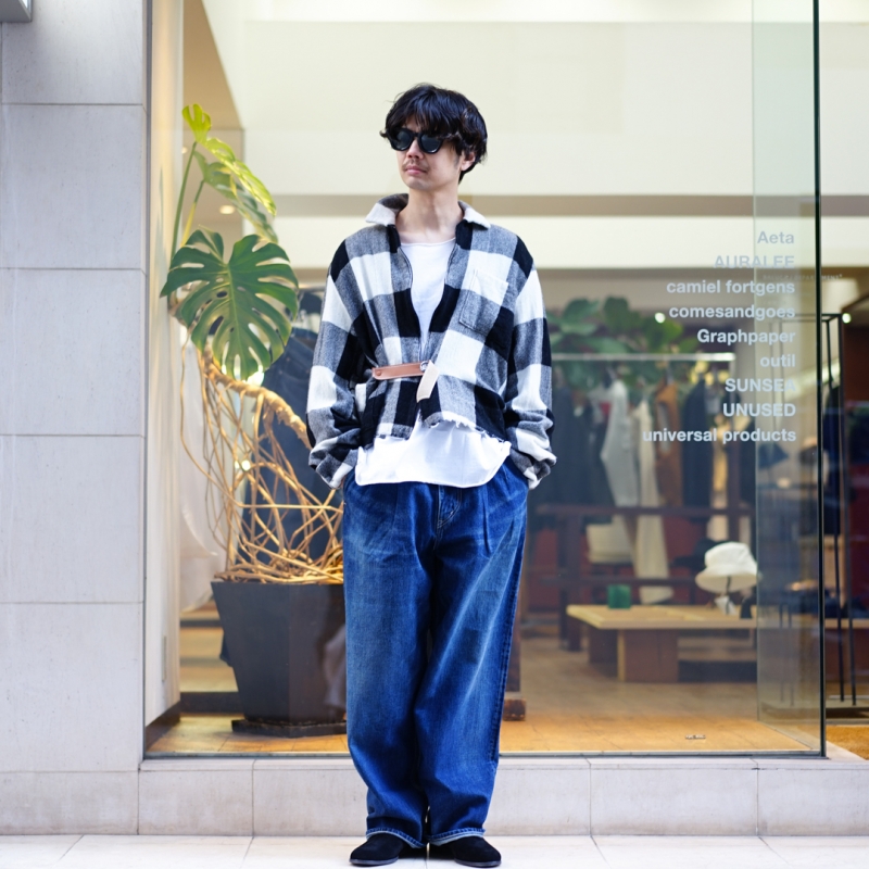 SUNSEA(サンシー)Shrinkage Blouson 改/Block Check のご紹介 SUNSEA(サンシー)Shrinkage Blouson 改/Block Check のご紹介