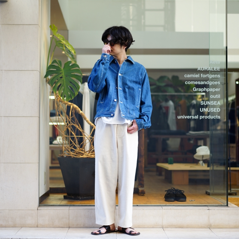 AURALEE(オーラリー)Selvedge Light Denim Blouson(A22AB01SD)/Light
