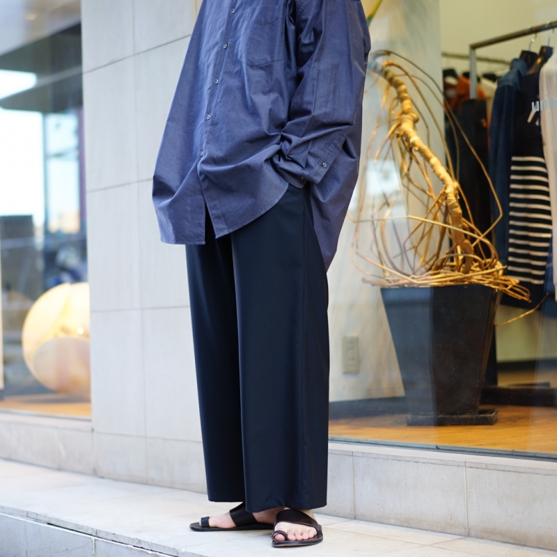Graphpaper FINE WOOL TROPICAL SHIRT