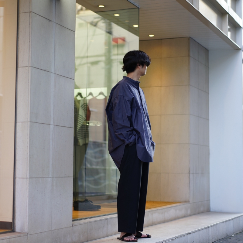 Graphpaper(グラフペーパー)24SS Collectionの新作 Fine Wool Tropical Easy Wide Pants(GM241-40042)/Blackのご紹介です。  | BALUCA JOURNAL