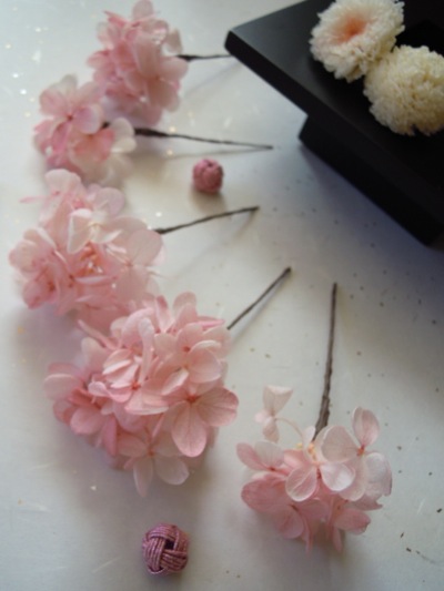 白無垢 花髪飾り