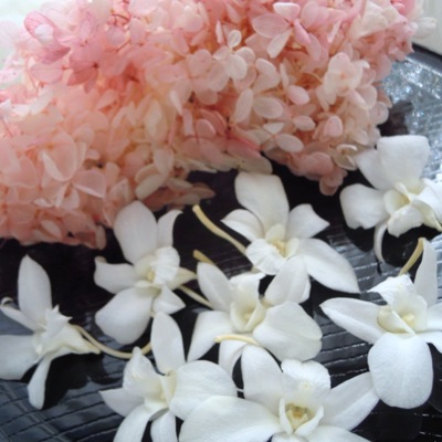 和装花髪飾り