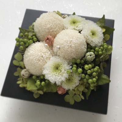 和風リングピロー ピンポンマム水引