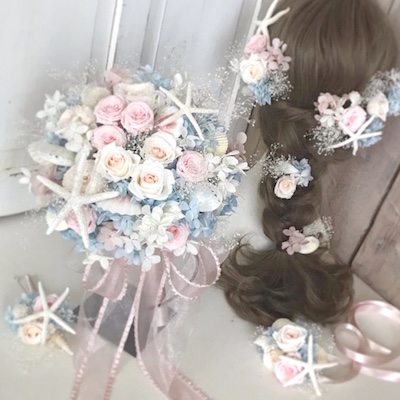 海がテーマのウェディングブーケ | Chouette!＊shopblog＊
