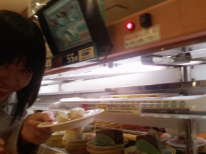 かっぱ寿司の特急にびっくり