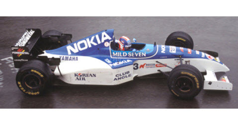 【直筆サイン入り】片山右京 ティレル ヤマハ023 ／ ミニチャンプス 1/43 直筆サイン入り】片山右京 ティレル ヤマハ023