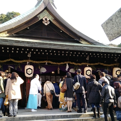 初詣,比治山神社
