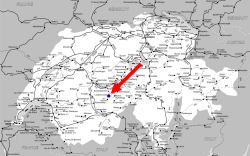 ラウターブルンネン地図