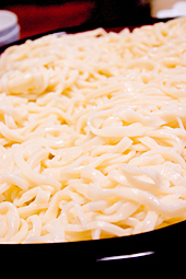うどん茹で上がり