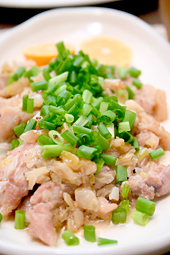 三河地鶏のネギ塩焼き