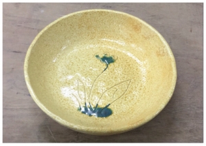 黄瀬戸草紋鉢