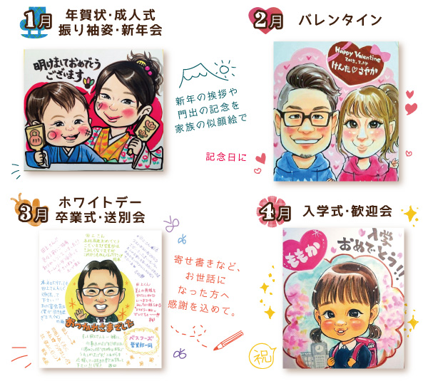 似顔絵年間表1