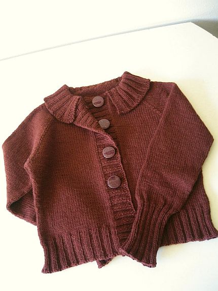 Top-down sweater