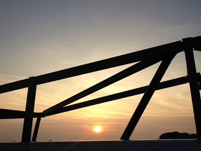 イオン福津より夕景
