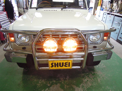 当時物　ジビエ　CIBIE フォグランプ　オフロード　四駆　パジェロ　ランクル L系パジェロへフォグランプ取付！ | 4WD・四駆カスタム シューエイの毎日