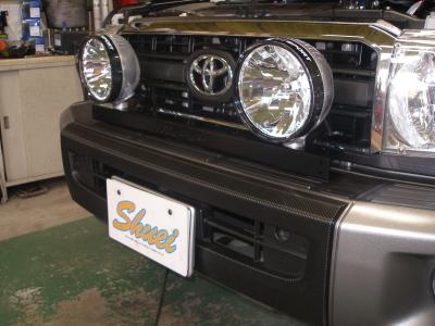 専用　再販ランクルフロントバンパー ＳＴＤブラック　フォグランプ付き　GRJ76 楽天市場】ランクル70 フロントバンパーの通販