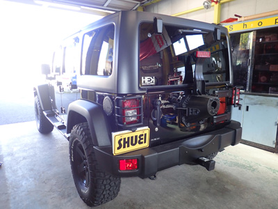 JKラングラーのハイマウントストップランプ加工！ | 4WD・四駆カスタム
