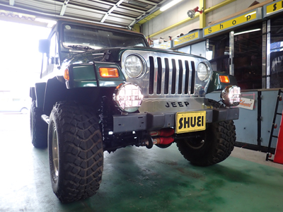 TJラングラーへIPFランプ取り付け！ | 4WD・四駆カスタム シューエイの毎日