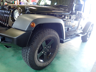 JKラングラーに9フラットフェンダー取り付け！ | 4WD・四駆カスタム