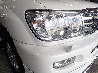 ランクル100 ヘッドライト交換 | 4WD・四駆カスタム シューエイ