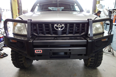 120プラドへARBウインチバンパー取付！ | 4WD・四駆カスタム