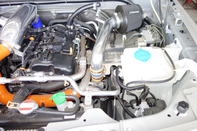 新型ジムニーJB64ノーマルフィルター改造オイルキャッチタンク