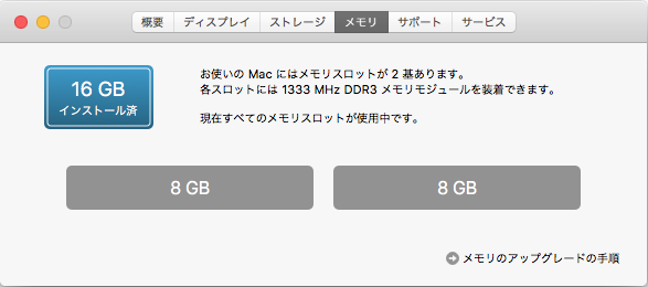Mac mini (Mid 2011)のメモリを16GBに増設 | アトリエ・トリガ Mac mini (Mid 2011)のメモリを16GBに増設 | アトリエ・トリガ