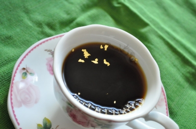 金箔入りコーヒー