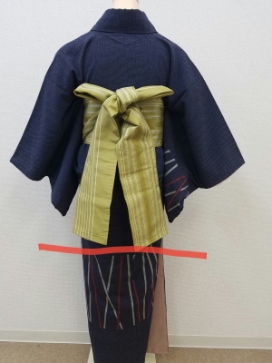 バランスよく蝶々結び 半幅帯編 オハラリエコの着物ブログ