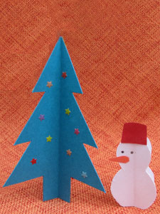 手作りクリスマスツリー