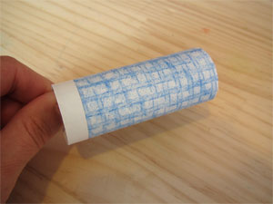 フロッタージュで作る鯉のぼり