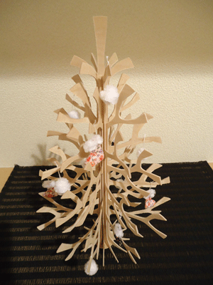 白樺のツリー 手作りオーナメント
