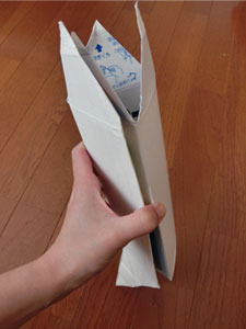牛乳パックでツクル椅子