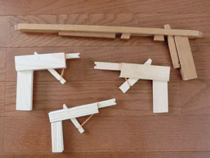 わごむ銃試作