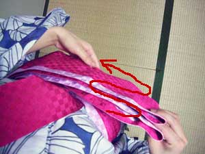 半巾帯の結び方【文庫結び】5