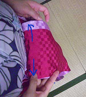 半巾帯の結び方【貝の口結び】6