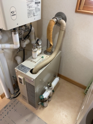 暖房ボイラー交換 日立「BS-65FF」から長府「DBT-1811RGF」へ交換