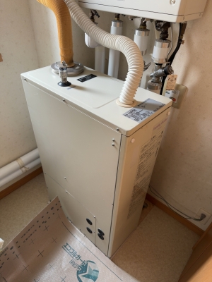 札幌市で暖房ボイラー交換 日立「BS-10AFFM」からノーリツ「OH-G1205FF