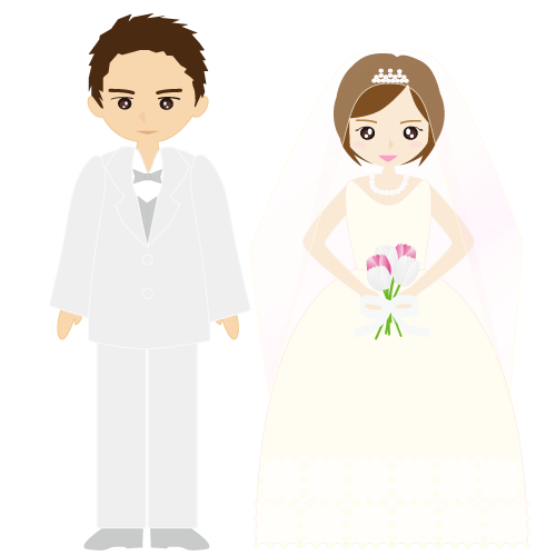 結婚式のイラストを配布 駆け出しwebデザイナーの素材作成ブログ