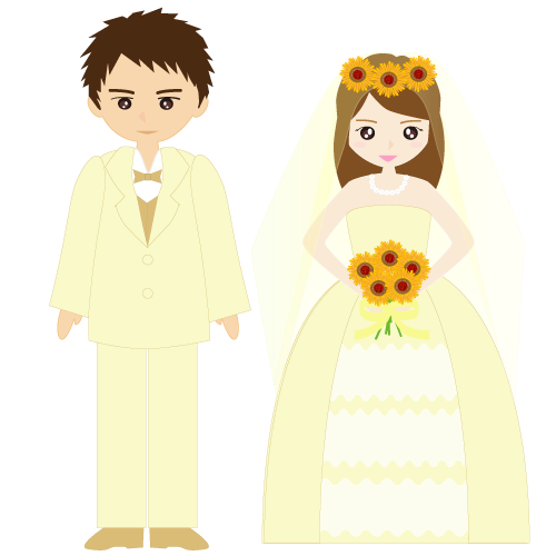 結婚式のイラストを配布 駆け出しwebデザイナーの素材作成ブログ