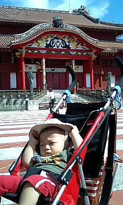首里城にて