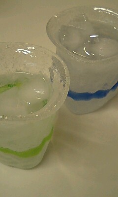 琉球ガラスで焼酎