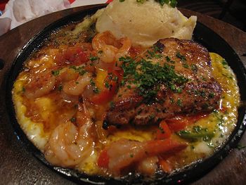 グリルチキンとえび