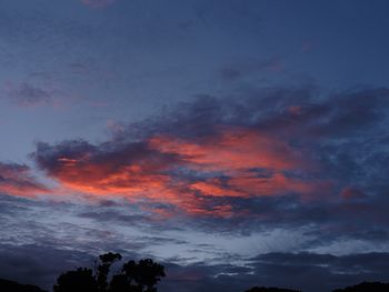 食後にみた夕焼け