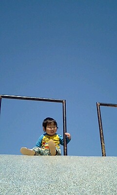 朝から公園