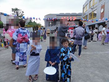 お友達と。夏だね