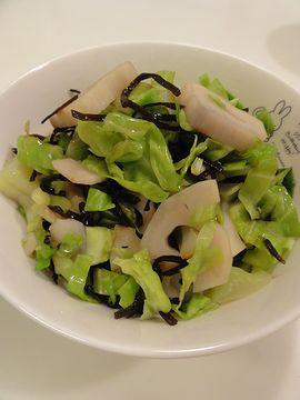 しお昆布の和え物