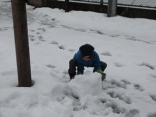 今度こそ雪だるま