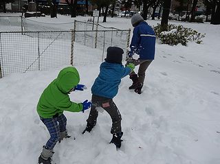 雪のあてっこ