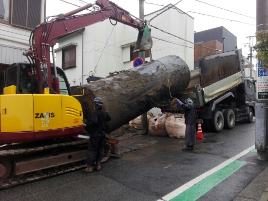 灯油タンク撤去